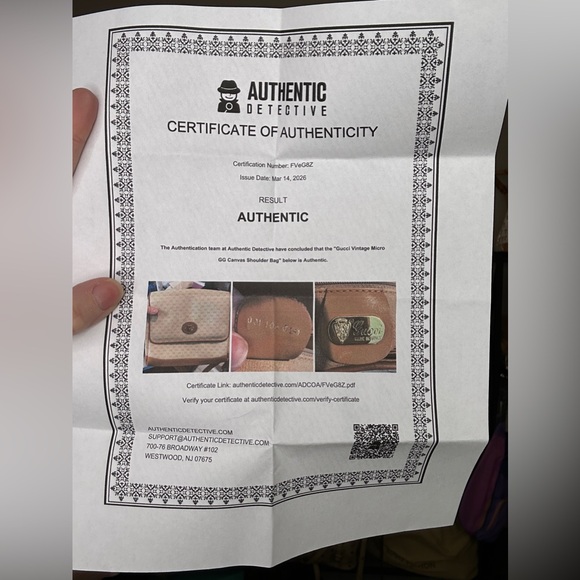 Vintage Gucci Micro GG Canvas Flap Shoulder Messenger Bag Tan Leather w/ COA - Picture 4 of 11